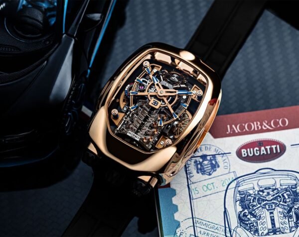 Jacob & Co Bugatti Chiron Tourbillon Rose Gold