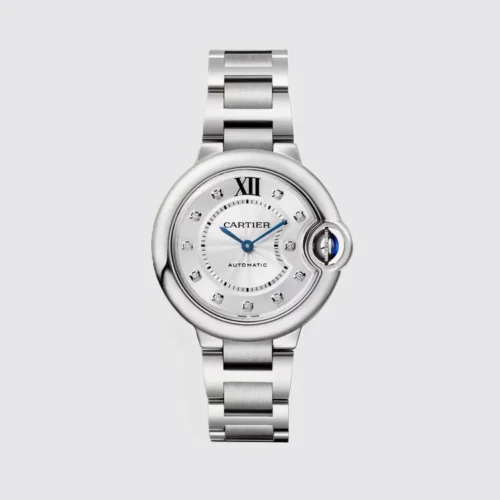 Cartier Ballon Bleu Silver Diamond Dial