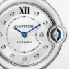 Cartier Ballon Bleu Silver Diamond Dial