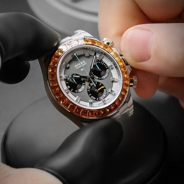 Rolex Daytona White Green Carbon