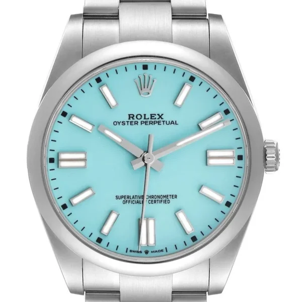 Rolex Oyster Perpetual Turquoise Dial