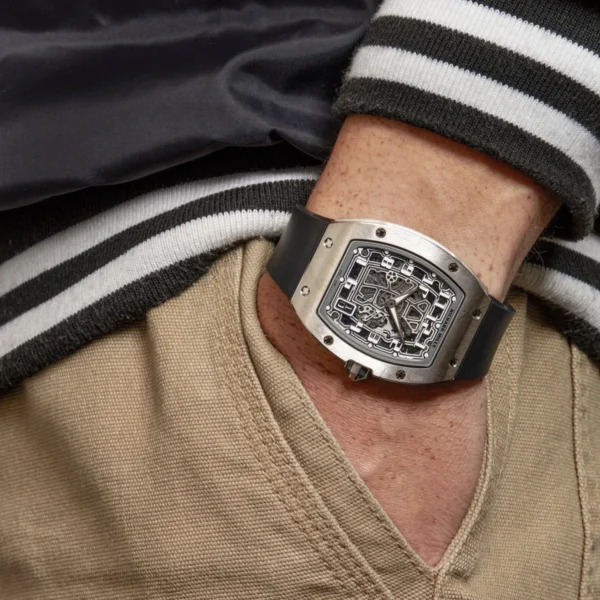 Richard Mille RM 67-01 Silver Case Black Strap (3) Richard Mille RM 67-01 Silver Case