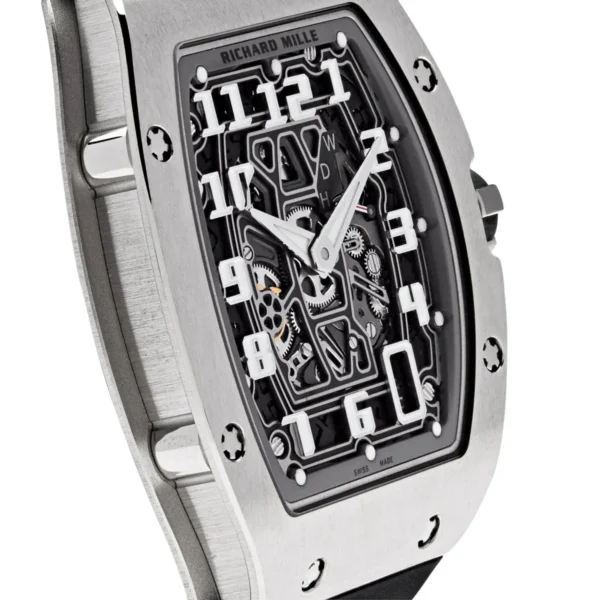 Richard Mille RM 67-01 Silver Case Black Strap (4) Richard Mille RM 67-01 Silver Case