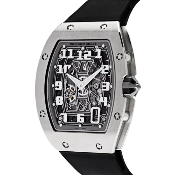 Richard Mille RM 67-01 Silver Case Black Strap (5) Richard Mille RM 67-01 Silver Case