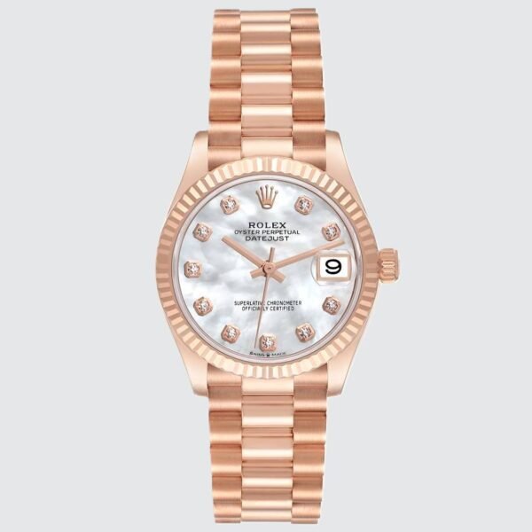 Rolex Datejust Rose Gold Diamond Dial