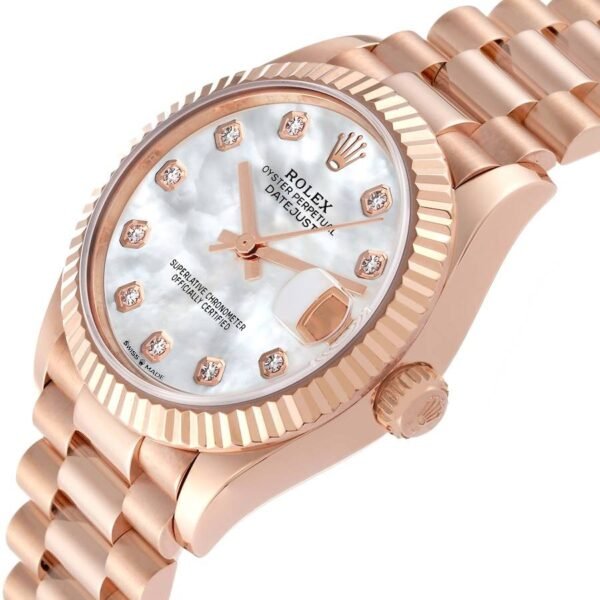Rolex Datejust Rose Gold Diamond Dial