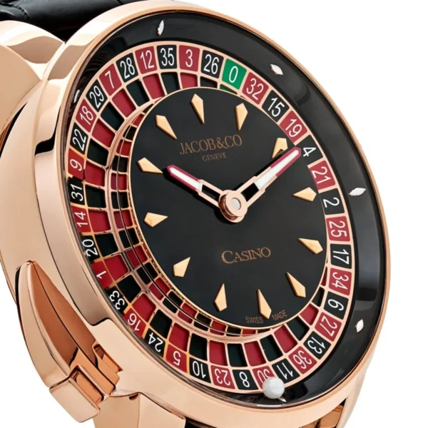 Jacob & Co The Casino Tourbillon Rose Gold Case