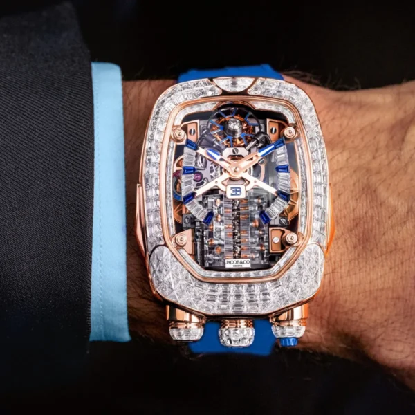 Jacob & Co Bugatti Chiron Baguette Gold Diamonds